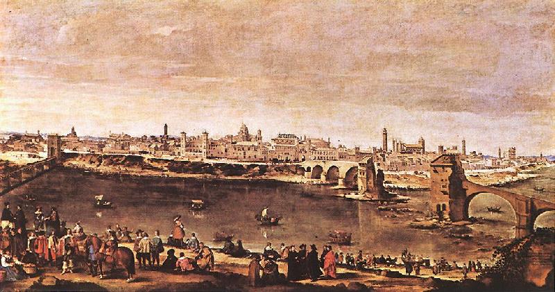 View of Zaragoza set, VELAZQUEZ, Diego Rodriguez de Silva y